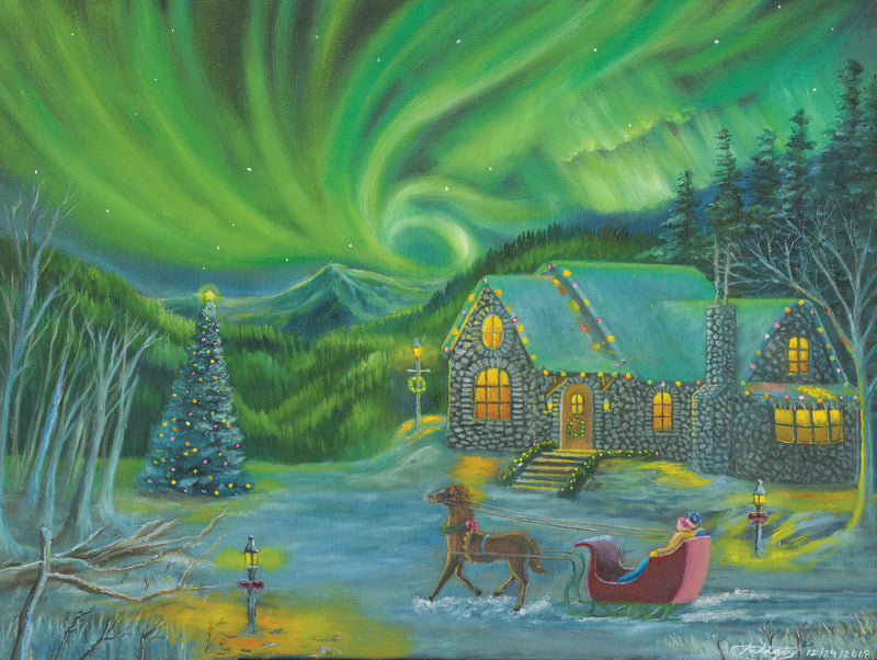 NORTHERN LIGHTS CHRISTMAS PUZZLE