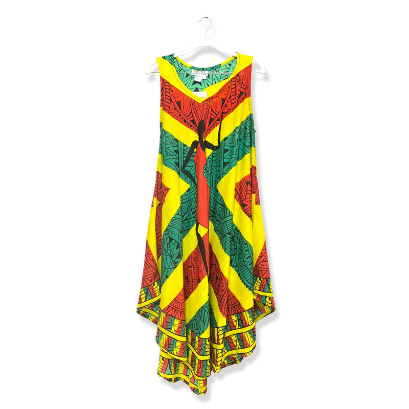Umbrella Dress (Pan-African Pattern)