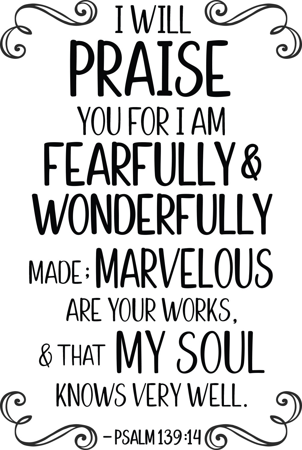WONDERFULLY MADE WALL DECAL